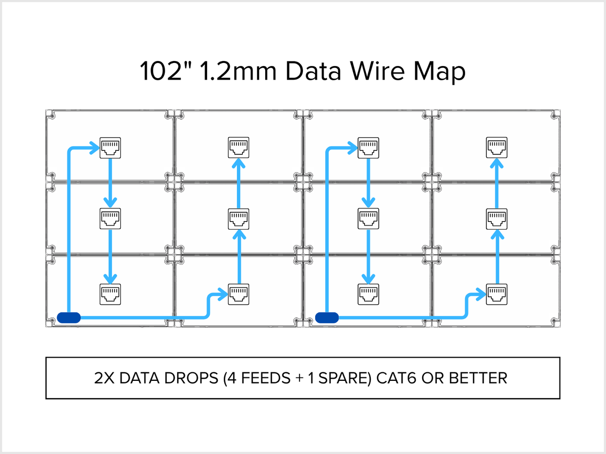 Wire Map Animation Installation